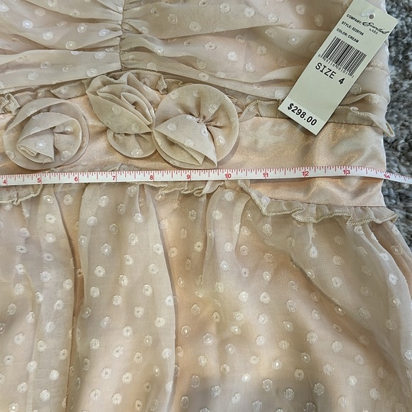 NWT- Essential by A.B.S. Allen Schwartz Cream Cocktail Mini Dress - Picture 10 of 14
